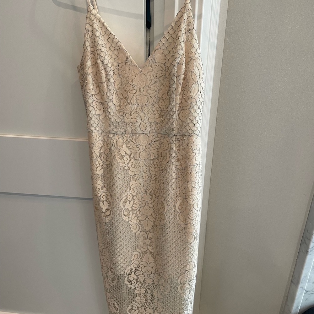 Shona Joy Cream Midi Dress